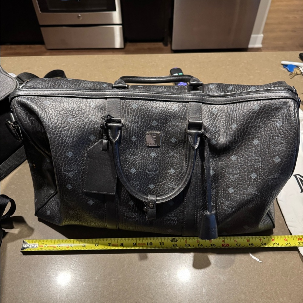 MCM Black Leather Men's Bag